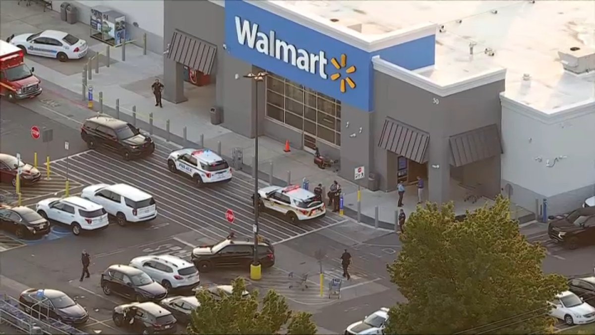 Police investigate shooting at Walmart in Glenolden, Pennsylvania