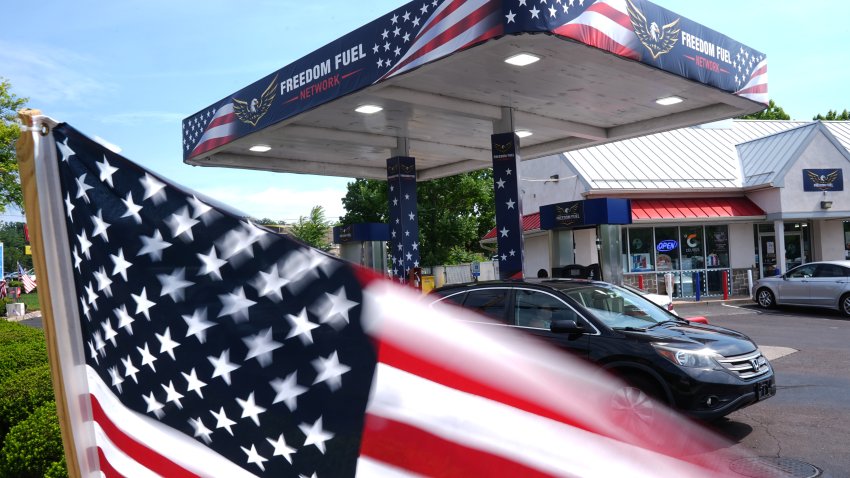 Shown is a Freedom Fuel Network gas station in Dresher, Pa., Friday, July 10, 2026.
