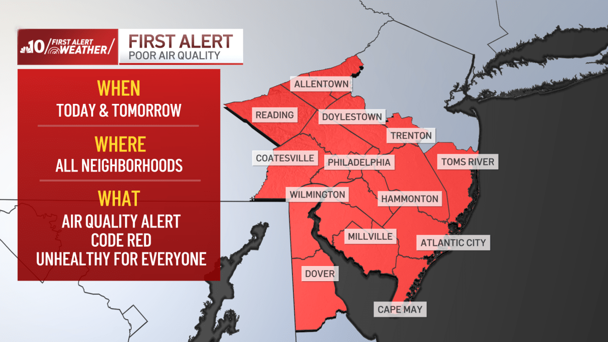 Canadian wildfire smoke causes Air Quality Alert – NBC10 Philadelphia