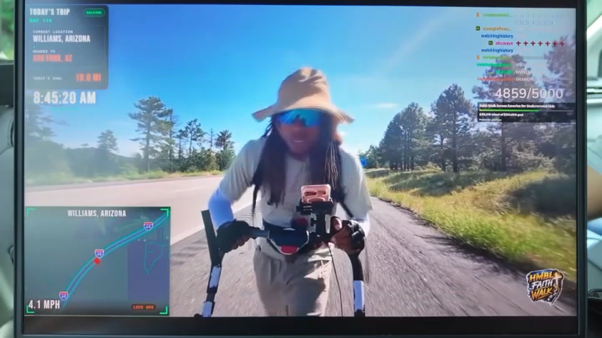 Activist completes cross-country walk to raise money for at-risk youth