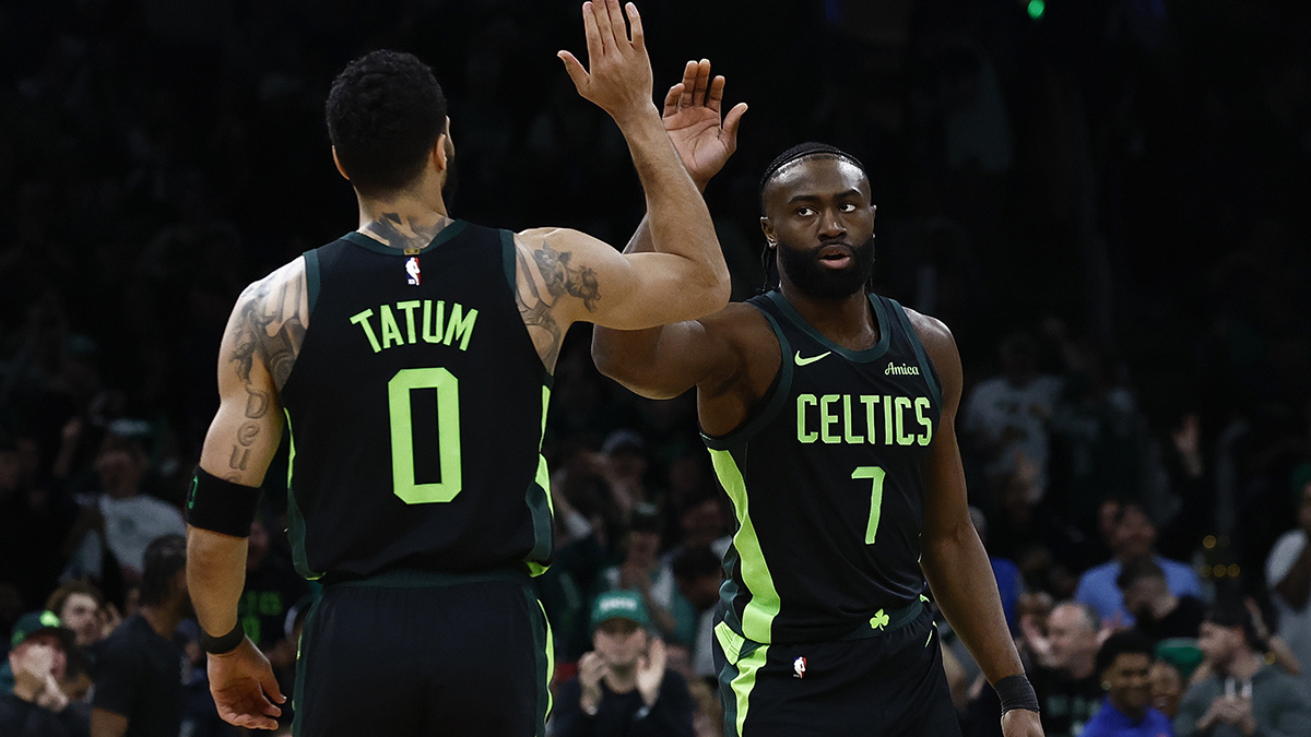 Jayson Tatum gives first reaction to Celtics' Jaylen Brown trade: ‘It's tough'