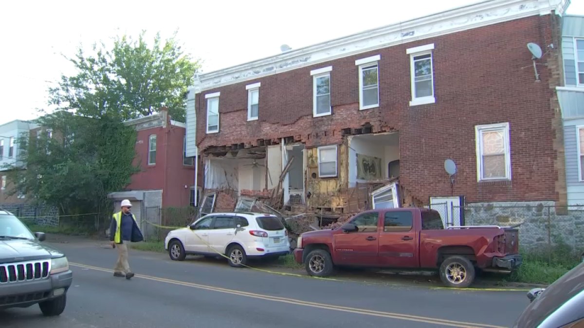 Partial home collapse under investigation in West Philly