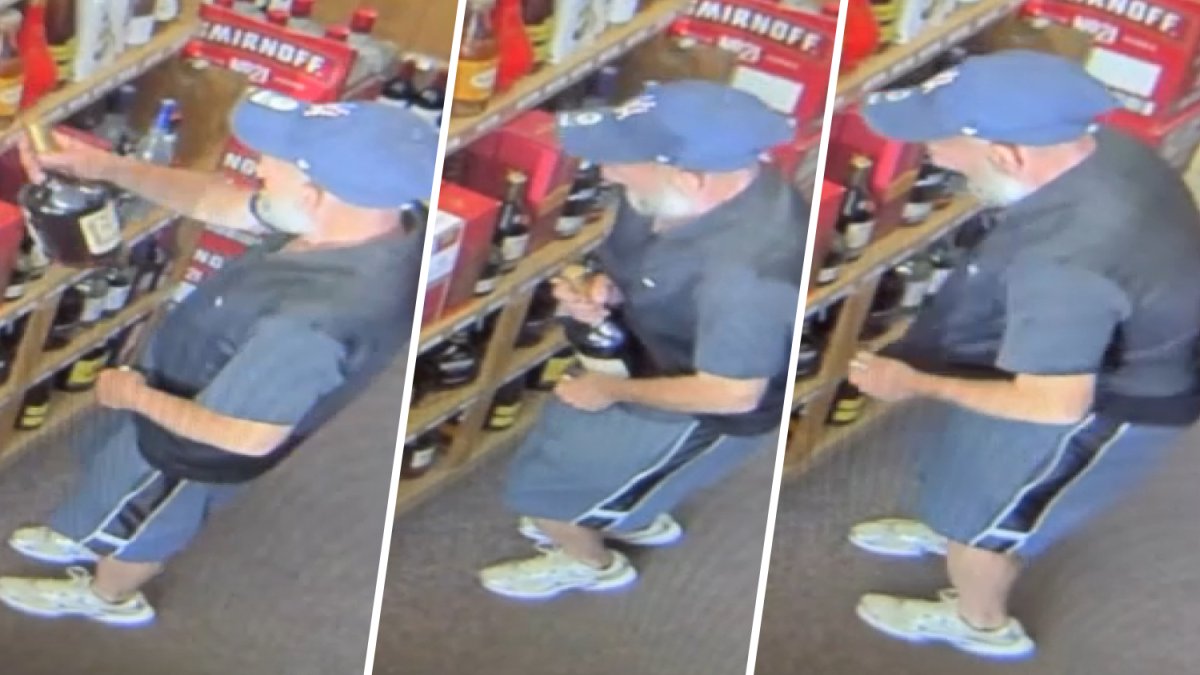 Caught on camera: Man hides stolen liquor bottle from Del. store down his pants