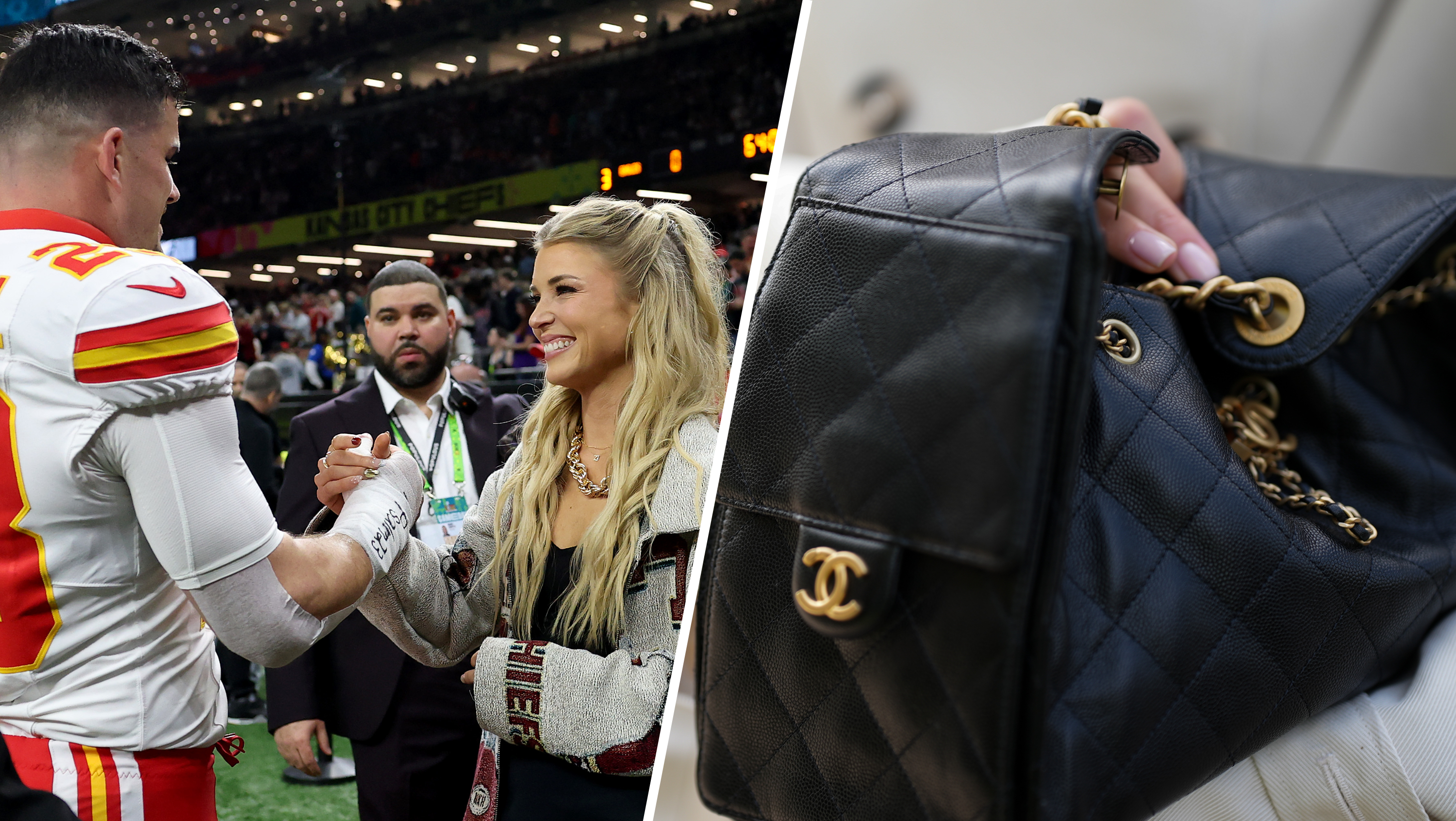 'WHAT A TIME TO BE ALIVE': Chiefs wife wins $6,700 Chanel purse at Taylor Swift-Travis Kelce wedding
