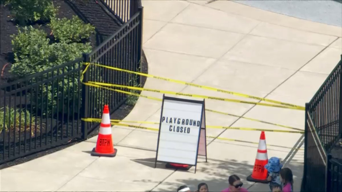 Sinkhole temporarily closes playground at Bristol Twp. park