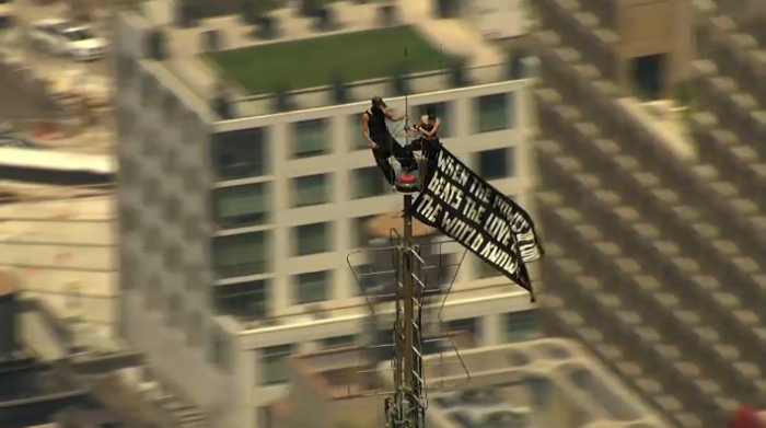 Two trespassers climb to top of Empire State Building in NYC
