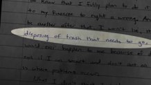 Among the items seized was a piece of writing about serial killer Ted Bundy that referenced zip ties and a drum, a source familiar with the investigation told NBC10. The note also mentioned killings and "trash that needs to go."