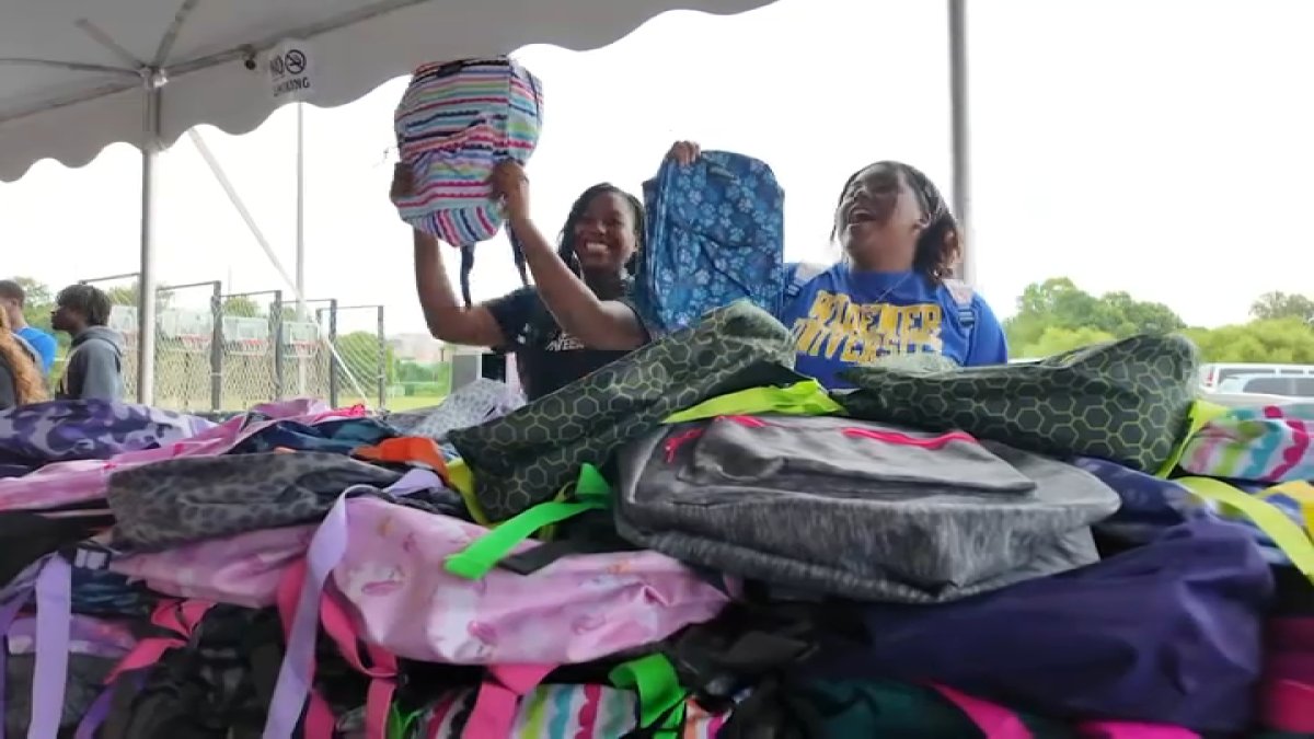 Back-to-school giveaways help families offset rising school supply costs