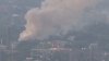 Scrap yard fire causing smoke in North Philadelphia on Sunday