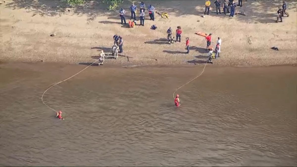 Water rescue underway in Burlington County on Monday night
