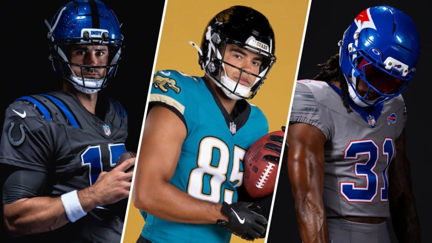Split of Colts/Jaguars/Bills Week 3 uniforms