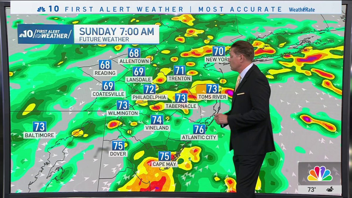 Storms to move through Philly region overnight into Sunday morning