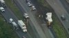 Overturned tractor-trailer causes traffic issues along I-476 in Delco