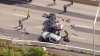 Crash causes traffic slowdowns along I-95 South in Northeast Philly