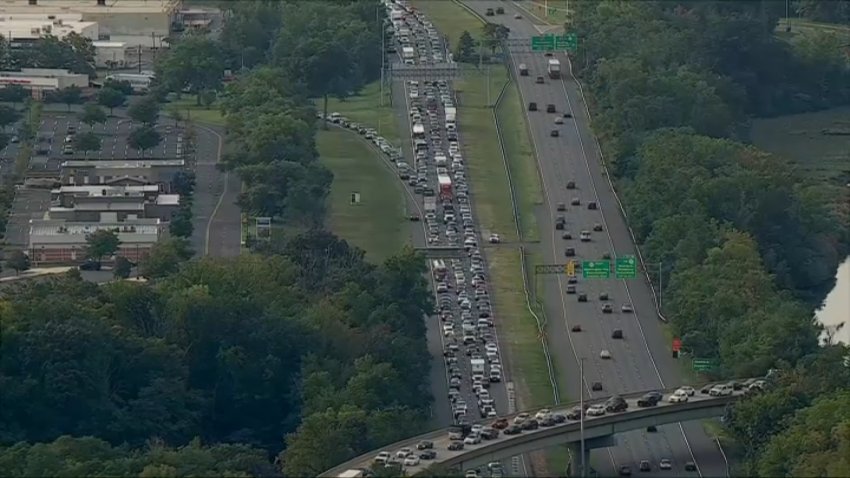 Traffic was slowed to a crawl along Route 42 through Camden County early Thursday.