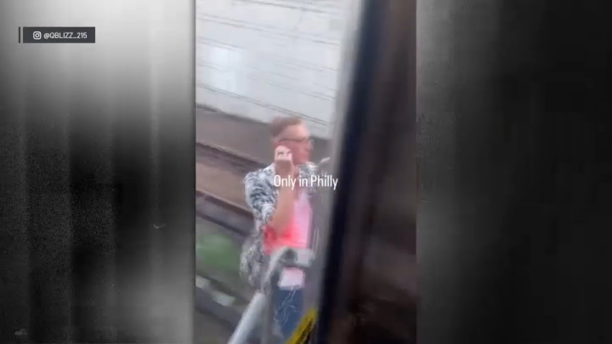 SEPTA investigating after viral video shows man hanging from moving train