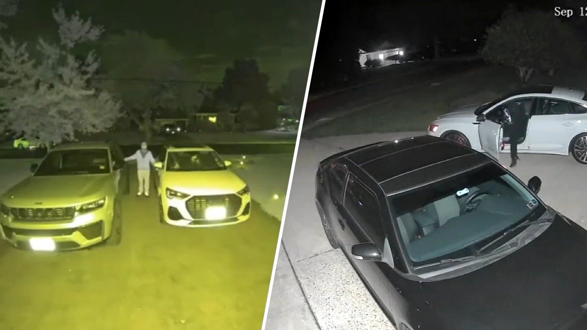 Thieves caught on camera targeting cars in Cherry Hill neighborhood