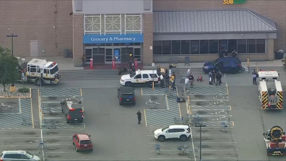 Emergency crews respond to hazmat situation at Gloucester County Walmart