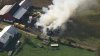 Smoke fills sky as fire crews work to extinguish South Jersey barn fire