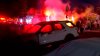 Two vehicles destroyed in overnight fire near Philadelphia homes
