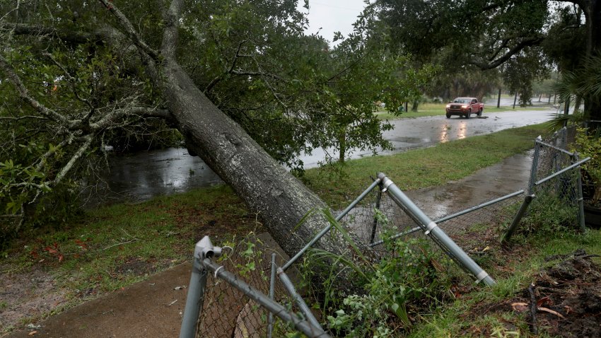 PENSACOLA, FLORIDA &ndash; OCTOBER 09: A fallen tree blocks a street as wind and rain from Hurricane Isaias approach the area on October 09, 2026, in Pensacola, Florida. Hurricane Isaias is in the Gulf of Mexico as the season&rsquo;s first Atlantic hurricane. It is projected to make landfall along the northern U.S. Gulf Coast as a category two hurricane.  (Photo by Joe Raedle/Getty Images)