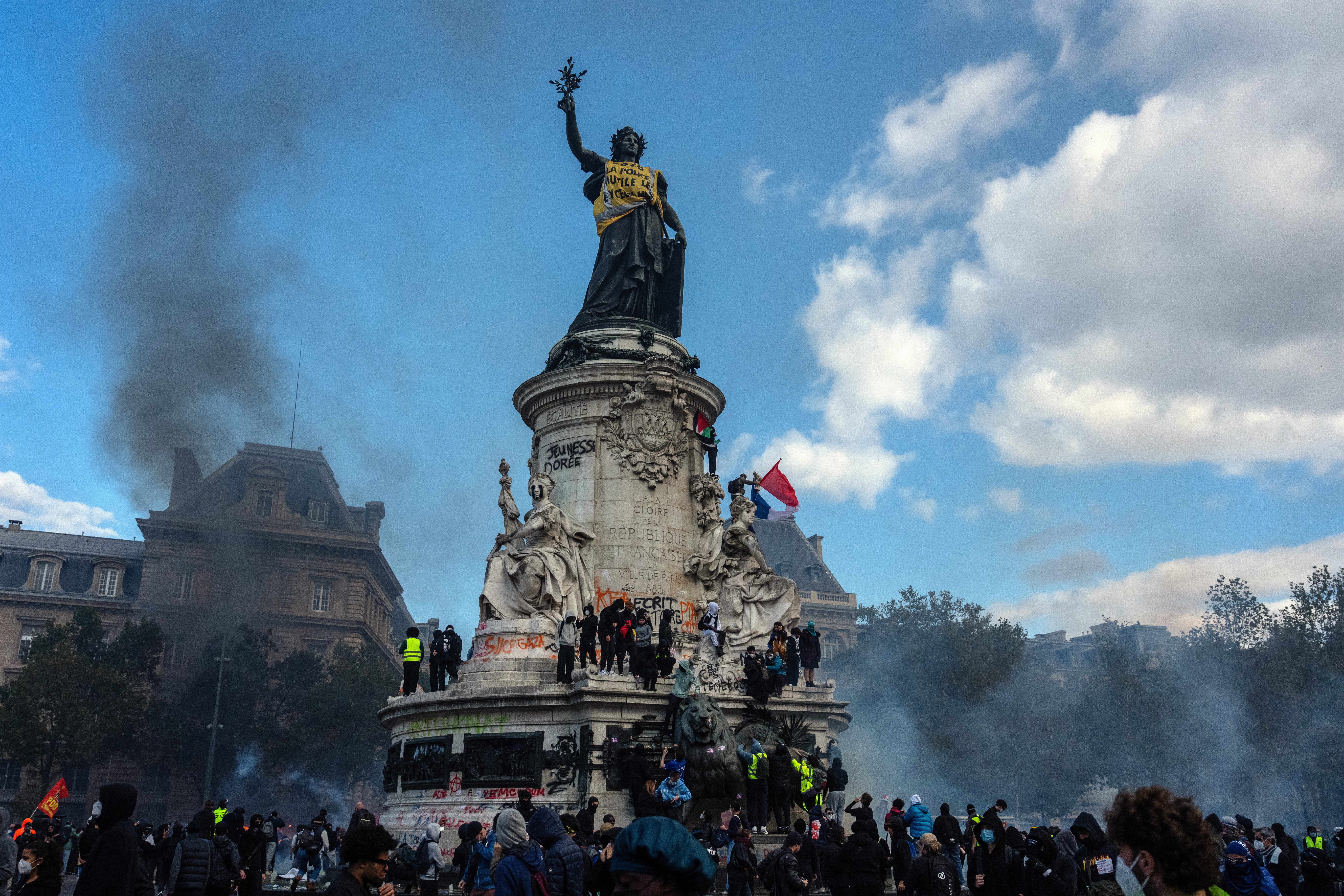 France heads into third weekend of protests as youth-led rallies sweep Europe