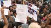 Penn Wood High School students protest suspension of athletic programs