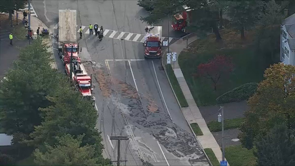 Serious crash causes fuel spill, closes intersection in Cheltenham Township