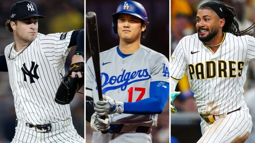 Cam Schlittler, Shohei Ohtani and Fernando Tatis Jr.