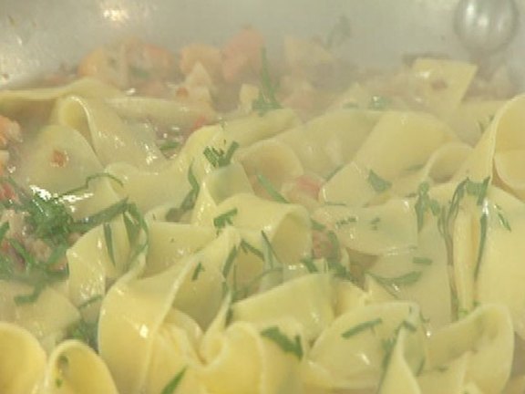 Pasta Aglio e Olio with Surf Clams