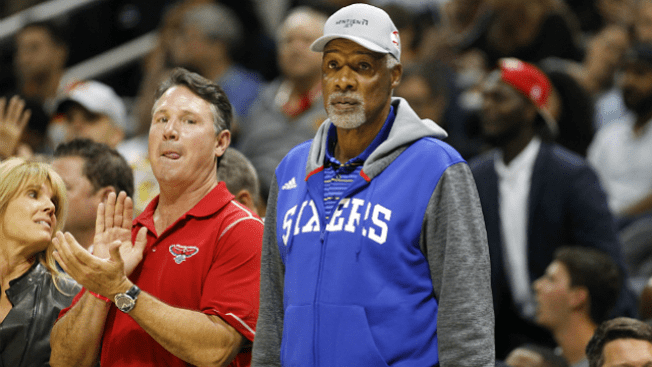 Image result for Dr. J falls ill while watching Sixers game, taken to hospital