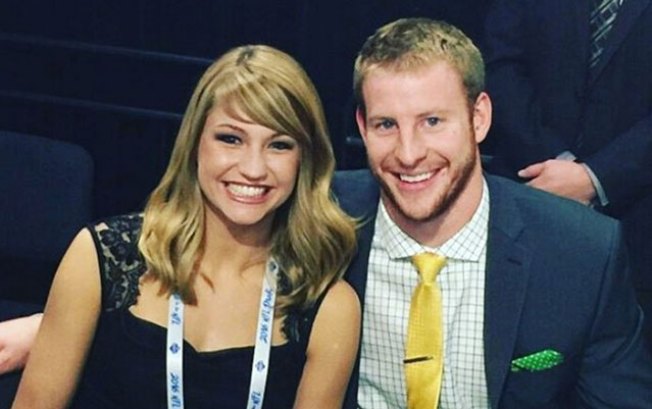 Carson Wentz and Melissa Uhrich